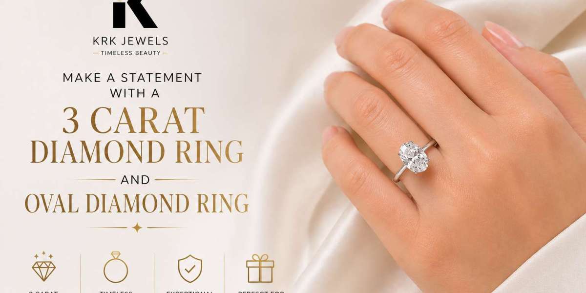 Make a Statement with a 3 Carat Diamond Ring Oval Engagement Ring